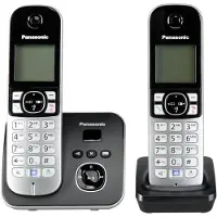 Panasonic KX-TG6822GB Duo Schnurlostelefon mit AB + 2. Mobilteil