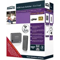 Marmitek HDMI Switch 4K - Connect 350 UHD - 5 ein / 1 aus - Ultra HD 60Hz - Automatische Umschaltung zwischen HDMI Quellen - HDCP 2.2 - HDMI Schalter - 3840 x 2160 - HDR 4K60