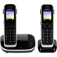 Panasonic KX-TGJ322GB Schnurlostelefon mit AB + 2. Mobilteil schwarz