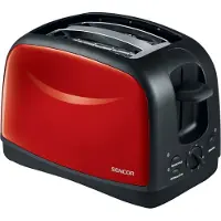 Sencor STS 2652RD, 2 Scheibe(n), Schwarz, Rot, Edelstahl, 850 W, 167 mm, 290 mm