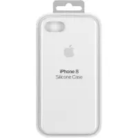 Apple Original iPhone SE (2022 / 2020) / 8 / 7 Hülle - Silikon - Backcover/Soft Case - Weiß