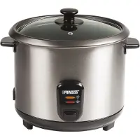 Princess 271950 Reiskocher, Schwarz, Edelstahl, 1,8 l, Edelstahl, 700 W, 230 V, 280 mm