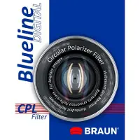 Braun 58mm Blueline Circular Polarising Filter, 5,8 cm, Polarisierender Kamerafilter