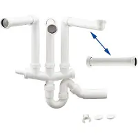 BLANCO Beckenverbindung 2x3,5"-1x1,5"/ 3x3,5"