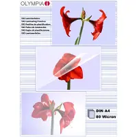 Olympia 1x100 DIN A4 80 micron, Transparent, DIN A4, 100 Stück(e)