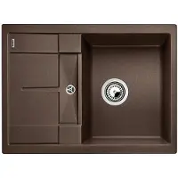 BLANCO METRA 45 S Compact, Schrankwaschbecken, Silgranit, Braun, Doppelseitig, 45 cm, Deutschland