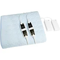 Inventum HNL4212Z - Elektrisches Unterbett - Zwakstroom - Wärmere Fußzone - 2 Personen - 160x140 cm - Vlies - Hellblau