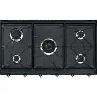 Smeg SRV896AOGH Einbau-Gaskochfeld, anthrazit, 5 Brenner