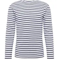Armor Lux Streifenshirt Weiß Dunkelblau Gestreift Herren Mariniere