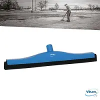 Vikan 7753-3 Classic Bodenzieher 50 cm blau, fester Hals, schwarze Kassette