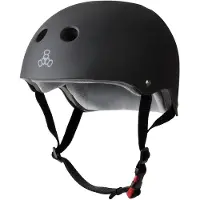 Triple 8 Certified Sweatsaver Helm black rubber Gr. LXL