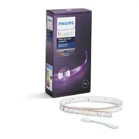 Philips Hue White and Color ambiance Lightstrip Plus Verlängerung V3, Intelligenter Leuchtstreifen, Bluetooth/Zigbee, Weiß, Integrierte LED, Silikon, Nicht austauschbare(s) Leuchtmittel