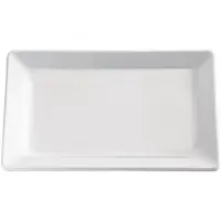 HorecaTraders Fad Pure 1/4 GN 26.5x16.2x3 cm Rektangulær Melamin Hvid,1 stk
