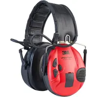 3M Peltor Kapselgehörschutz PELTOR SportTac, elektronisch, SNR 26 dB, für Sportschießen, schwarz/rot