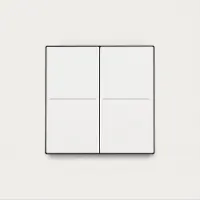 Niko 154-91004 Niko Dimmschalter für Hue System, Niko Pure steel white coated 15491004