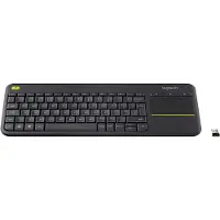 Logitech K400 Plus, Volle Größe (100%), Kabellos, RF Wireless, QWERTZ, Schwarz