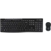 Logitech MK270, Volle Größe (100%), Kabellos, RF Wireless, QWERTZ, Schwarz, Maus enthalten