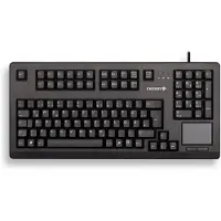 Cherry TouchBoard G80-11900 Kabelgebundene Tastatur mit Touchpad, Schwarz, USB (QWERTZ - DE), Volle Größe (100%), Kabelgebunden, USB, Mechanischer Switch, QWERTZ, Schwarz