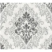 AS-Creation Vliestapete "Tapete mit Ornamenten barock" floral gemustert glänzend matt metallic ornamental strukturiert Tapete Klassik Metallic Tapeten Wohnzimmer Schlafzimmer Küche modern