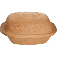 Römertopf Bräter Klassiker 3 L Schmortopf Naturton mit Deckel