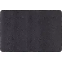 Rhomtuft Badteppich Square 60x90 cm | schwarz - schwarz