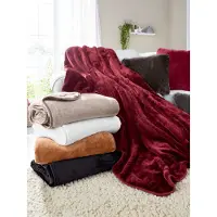 Gozze Wohndecke "Premium Cashmere Feeling", mit premium Cashmere Feeling, Kuscheldecke