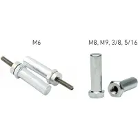 FollowMe Adapter Achsverlängerungsmutter M 8 x 1,25 - Spezialmutter für Kinde...