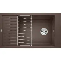 BLANCO Elon XL 8 - Silgranitspüle, 860x500 mm, mit Zubehör, Kaffee 524879