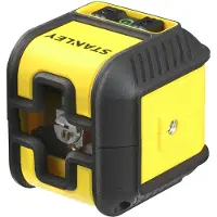 Stanley Kompakter Linienlaser Cubix mit grüner Diode, mit einer horizontalen und einer vertikalen Linie