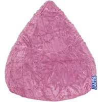 Sitting Bull BeanBag Fluffy L 70 x 90 cm, Pink 70x90cm