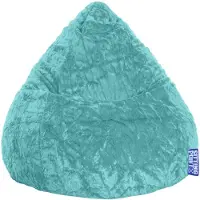 Sitting Bull Bean Bag Fluffy XL 70 x 110 cm, Tuerkis 70x10cm