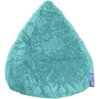 Magma Heimtex Sitting Point BeanBag Fluffy L 70 x 90 cm, Tuerkis 70x90cm