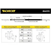 Monroe Gasfeder, Koffer-/Laderaum MaxLift ML6192