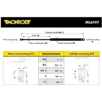 Monroe Gasfeder, Koffer-/Laderaum MaxLift ML6197