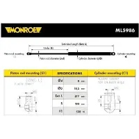 Monroe ML5986 Gasfeder Heckklappendämpfer für HYUNDAI ACCENT II (LC) 577mm