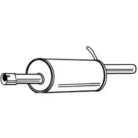 Walker 22983 Endschalldämpfer für RENAULT LOGAN I (LS) Auspuff