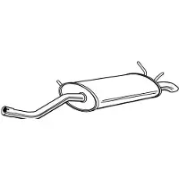 Walker 22532 Endschalldämpfer für RENAULT MEGANE I Cabriolet (EA0/1) Auspuff