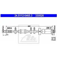 Ate Bremsschlauch 24.5112-0465.3