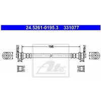 Ate Bremsschlauch 24526101953 für TOYOTA