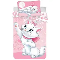 Disney Marie Aristocats Kuschel- Baumwoll - Bettwäsche - Set 100x135 40x60cmBunt