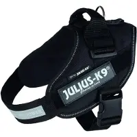 JULIUS K-9 14841, Hund, Westengeschirr, M-L, Schwarz, Einfarbig, 76 cm