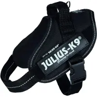 JULIUS K-9 14831, Hund, Westengeschirr, Mini/M, Schwarz, Einfarbig, 49 cm