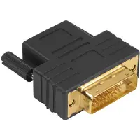 Hama Kompaktadapter DVI D Stecker HDMI Kupplung Schwarz