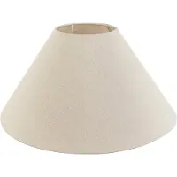 QAZQA Stofflampenschirm beige rund abgeschrägt 50/17,5/25