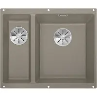 BLANCO SUBLINE 340/160-U, Schrankwaschbecken, Silgranit, Beige, Links, 60 cm, Deutschland