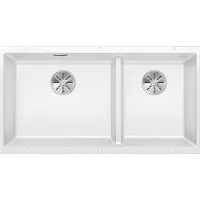 BLANCO Spüle SUBLINE 480/320-U 85,5 x 46 cm weiß 523588