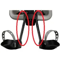 Thule Yepp Mini Chair Footrest Extender Schwarz