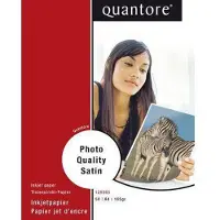 Quantore A4 Fotopapier seidenmatt 170 Gramm 50 Blatt