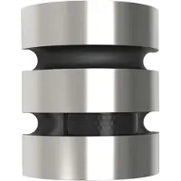 Lutec LED-Sensor-Außenwandleuchte MAYA, Edelstahl, Höhe 18 cm IP44 MAYA, alu / grau / zink, Edelstahl, Modern, Wandleuchte außen