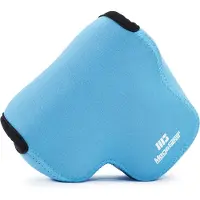 MegaGear MG627 Panasonic Lumix DMC-FZ300 Ultraleichte Kameratasche aus Neopren mit Karabiner Haken blau